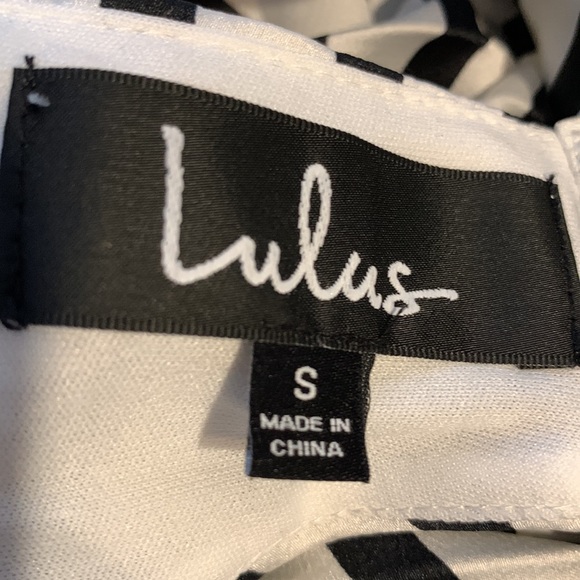 LuLu’s “Dance It Out” White Striped Pleated Halter Mini Shift Dress - Picture 8 of 12